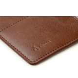 'Passport holder' in vegan leather by Ahimsa - black and cognac