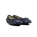 'Madi' vegan textile ballet flat by Zette Shoes - deep navy - Vegan Style