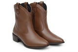 'Valentina' women's western boot by Ahimsa - cognac
