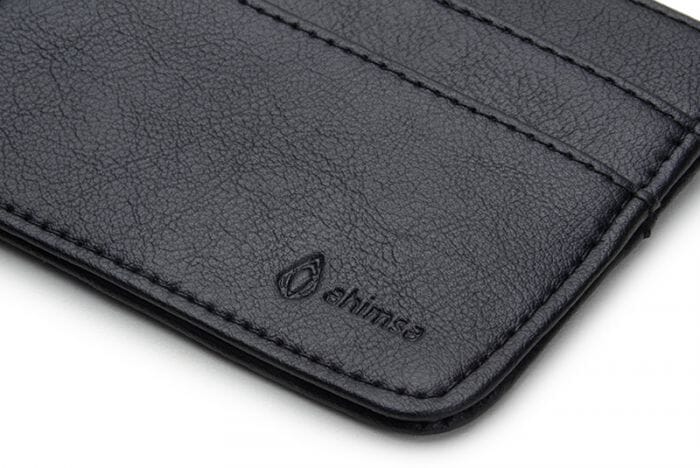 Slim wallet vegan-leather unisex wallet by Ahimsa - black, cognac or espresso