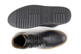 'Eddie' vegan men's lace-up boots by Ahimsa - black - Vegan Style